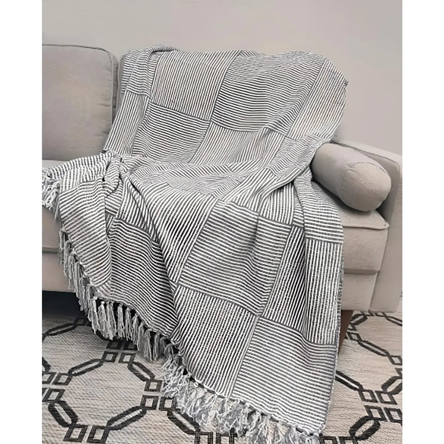 Grey 50"x60" Throw Blanket