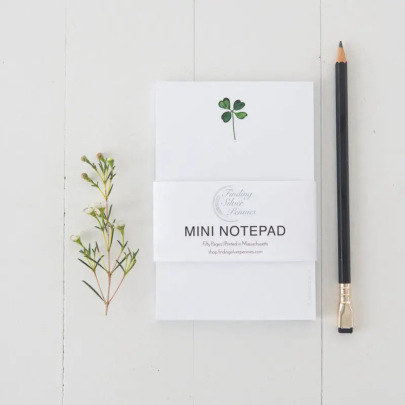Four Leaf Clover Mini Notepad