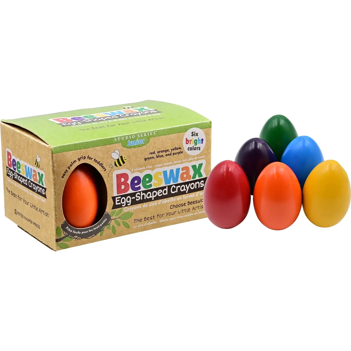 Beeswax Egg-Shaped Crayons