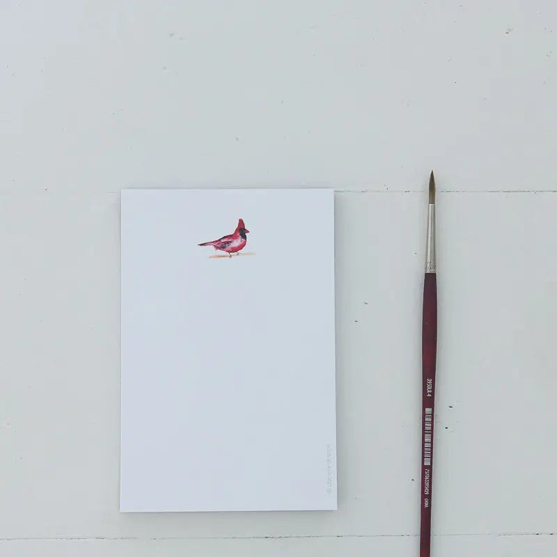 Cardinal Watercolor Mini Notepad