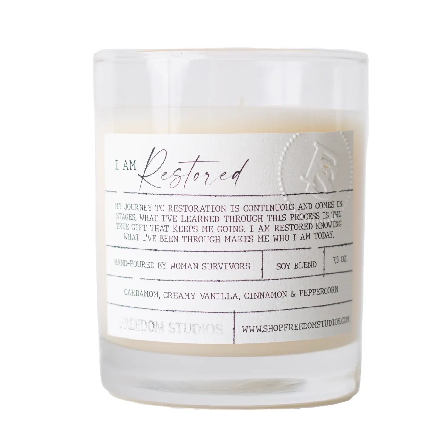 I Am Restored 7.5 oz Candle
