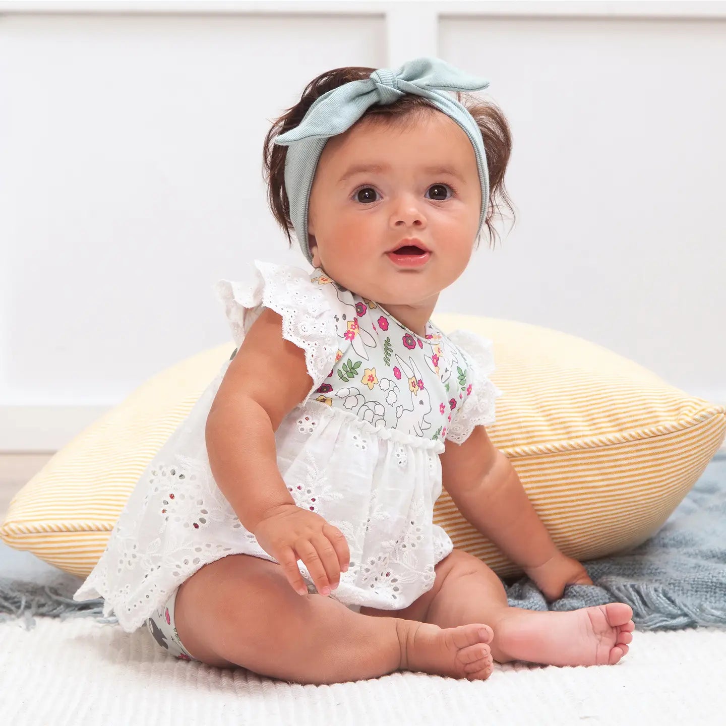 Cottontail Garden Skirted Bodysuit