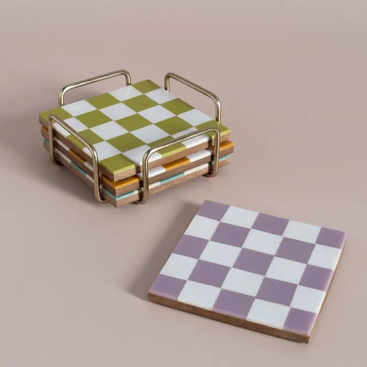 Checkered Coasters
