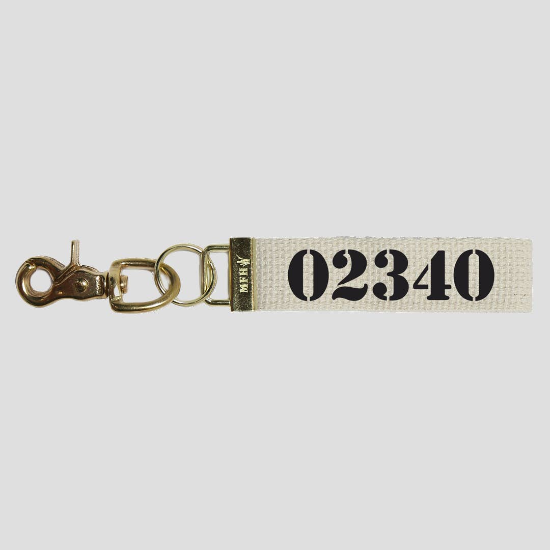 Personalized Zip Code Keychain