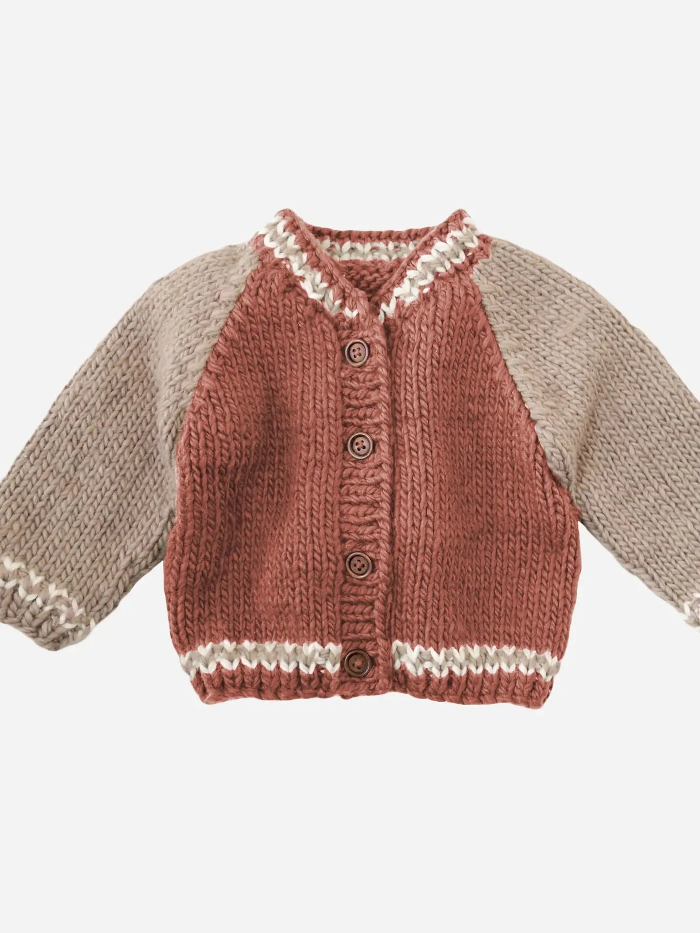 Varsity Cardigan Redwood