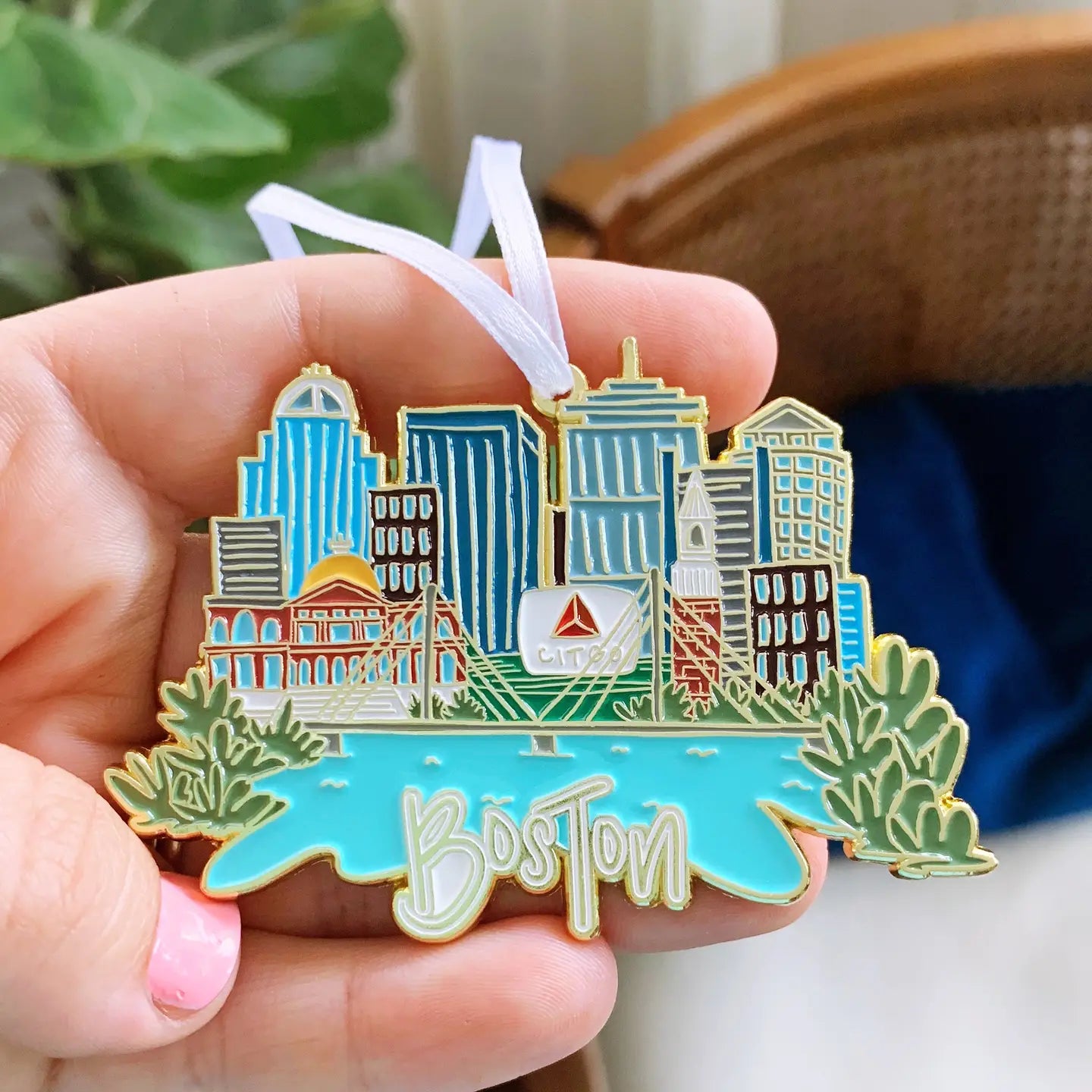 Boston Ornament | Holiday Ornament | Cityscape Ornament |