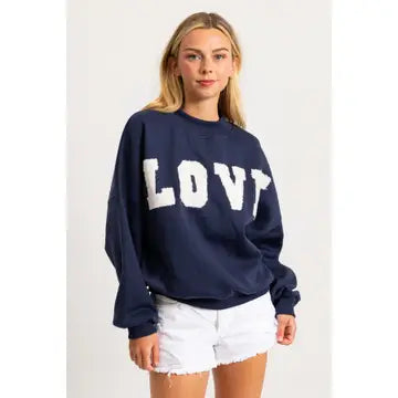 LOVE EMBROIDERED Sweatshirt