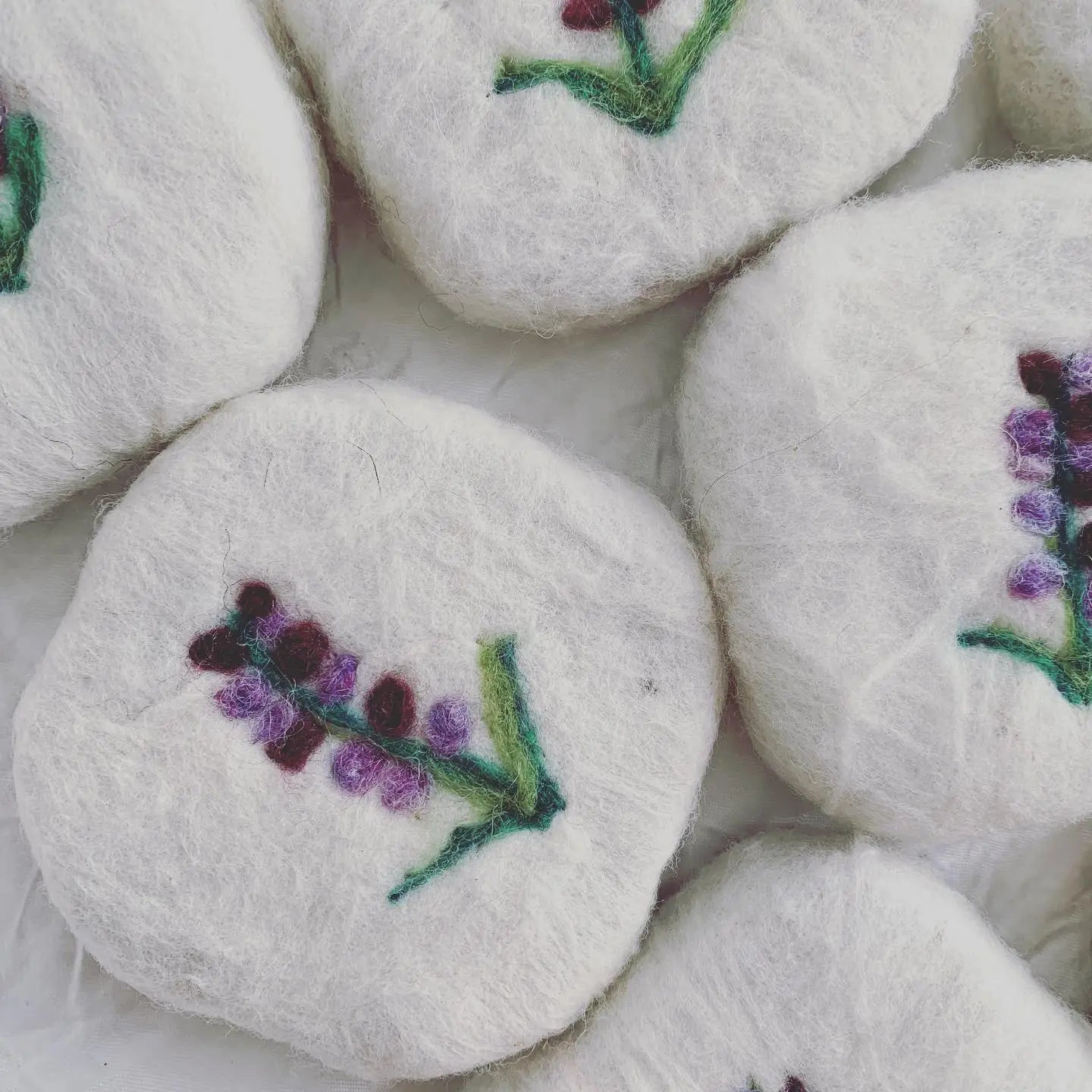 Lavender Flower Felted Soap | Handmade Wool Soap