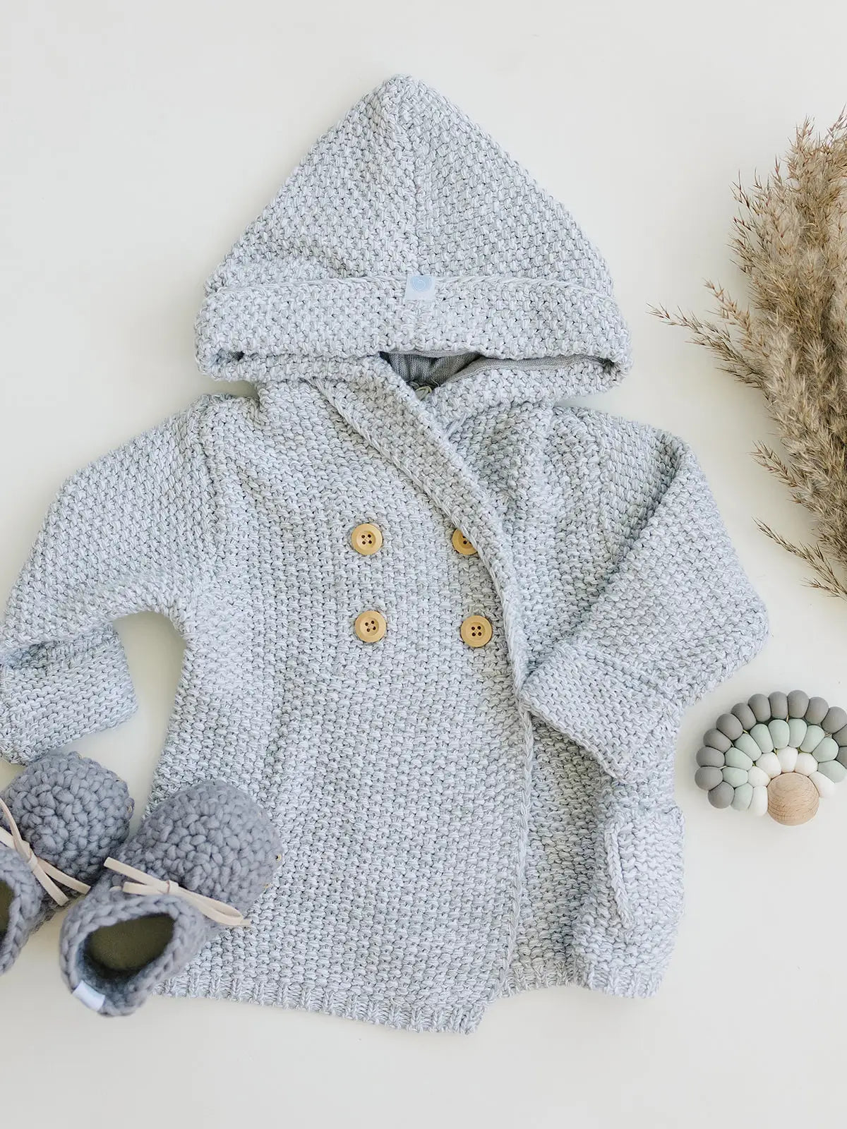 Baby Crochet Knit Hoodie