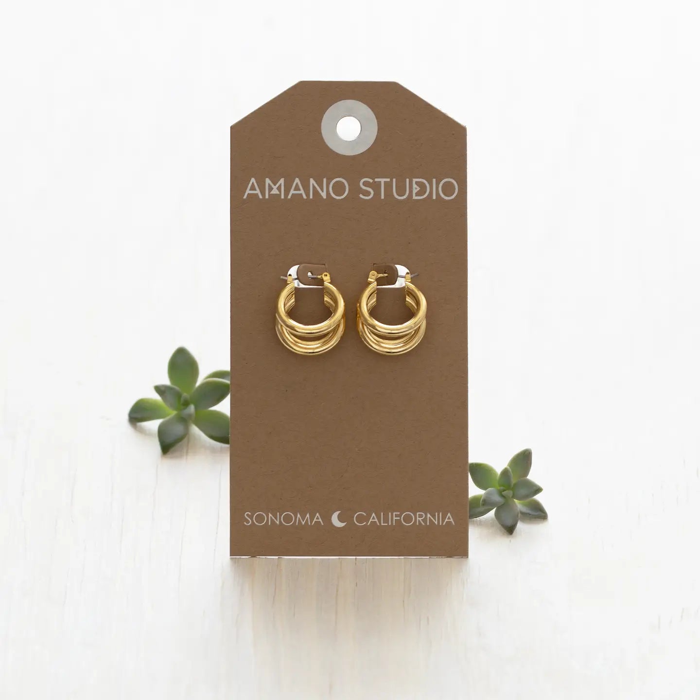Triple Hoop Earrings