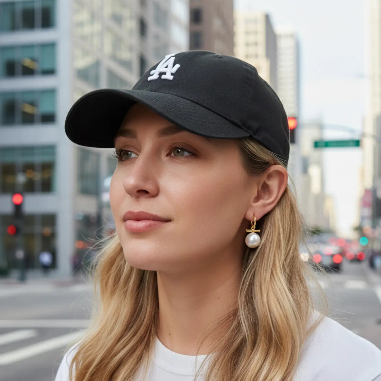 Toggle Bar Pearl Earrings