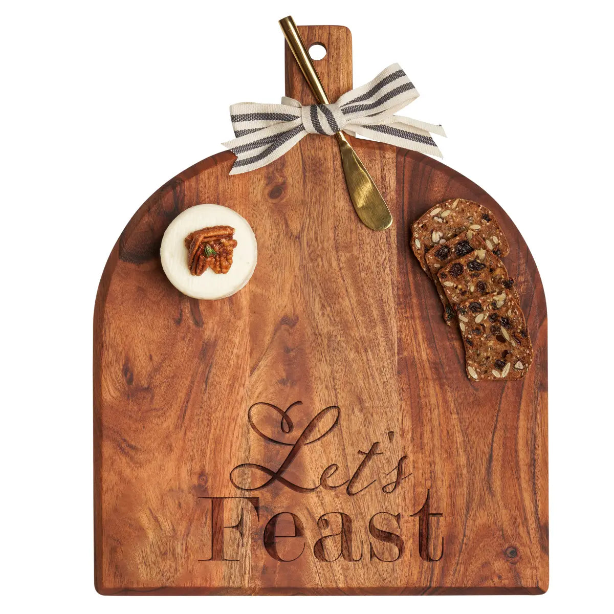 Acacia Bevel Board | Let's Feast | 15 X 12"