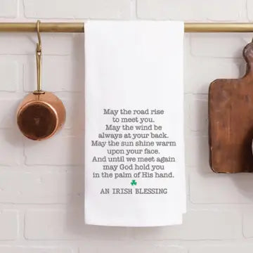 Irish Blessing Day Tea Towel