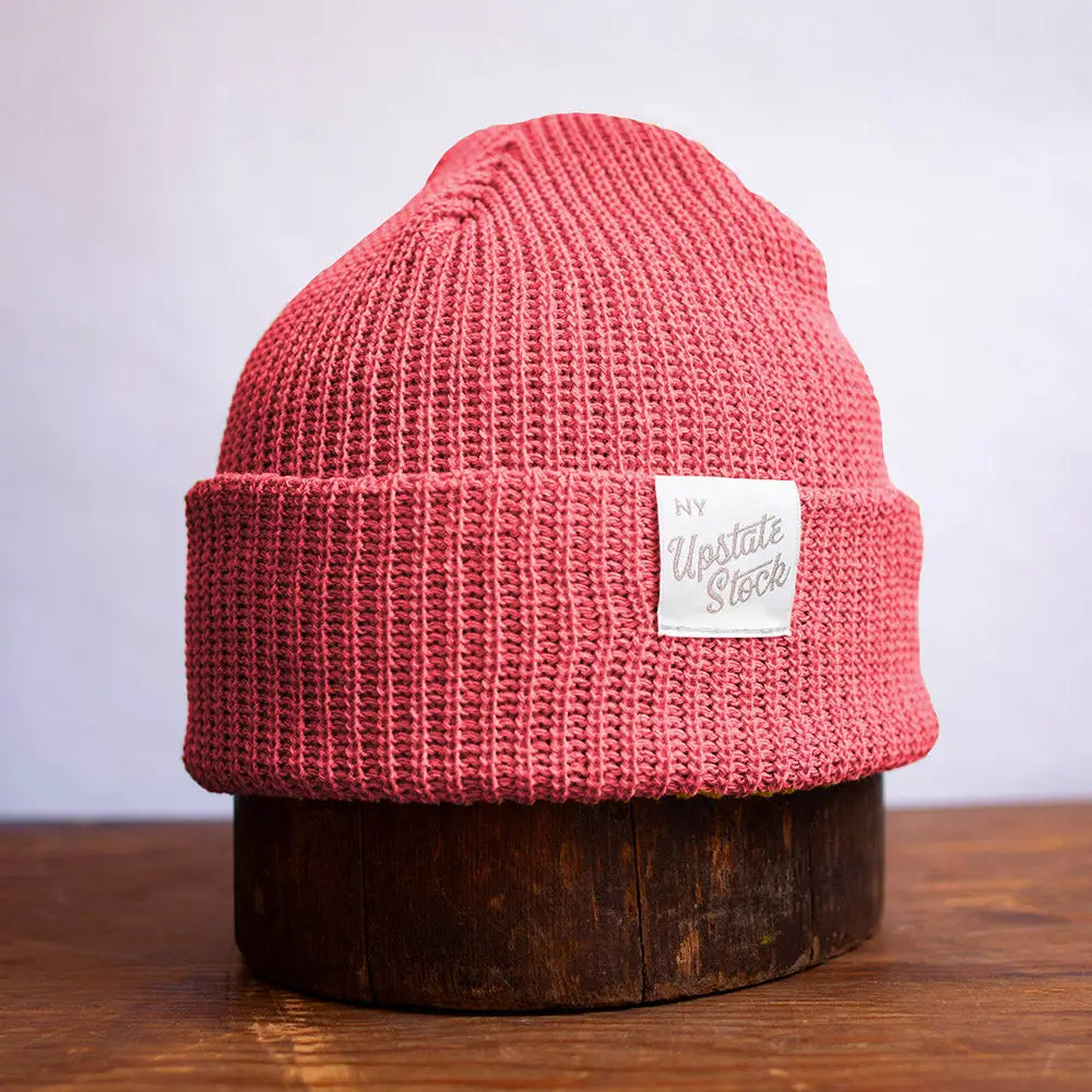 Coral Super Fine Upcycled Cotton Watchcap