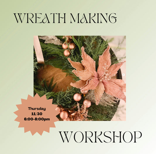 11.30 Holiday Wreath Making Workshop