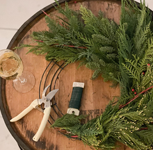 Load image into Gallery viewer, 12.5 Holiday Wreath Making Workshop
