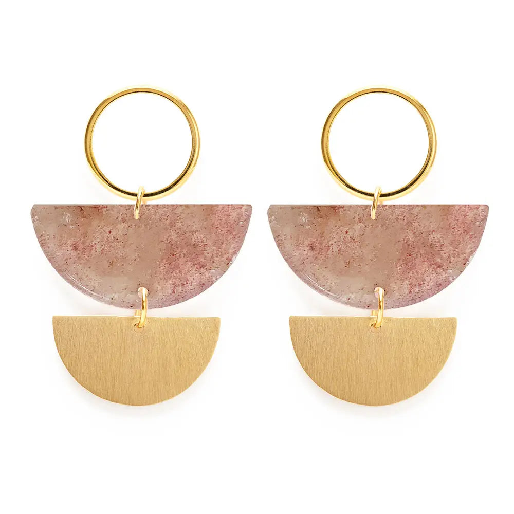 Lunar Quartz Studs