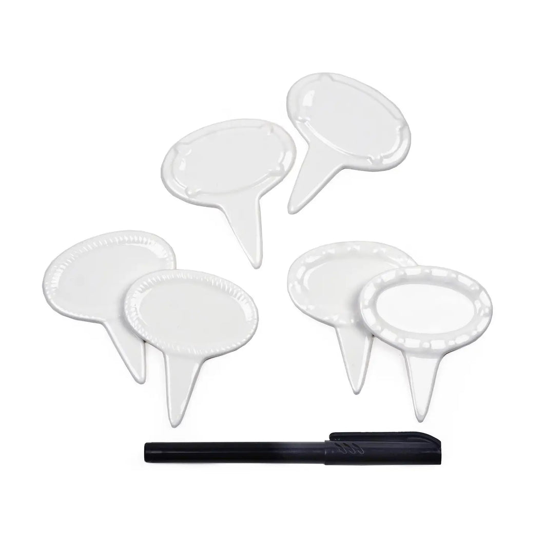 Oval Cheese Marker Set Of 6