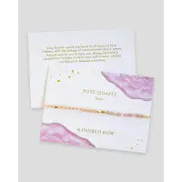 Rose Quartz Healing Gemstone Stacking Bracelet