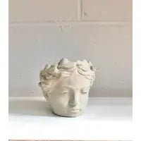 Ladies Head Concrete Planters