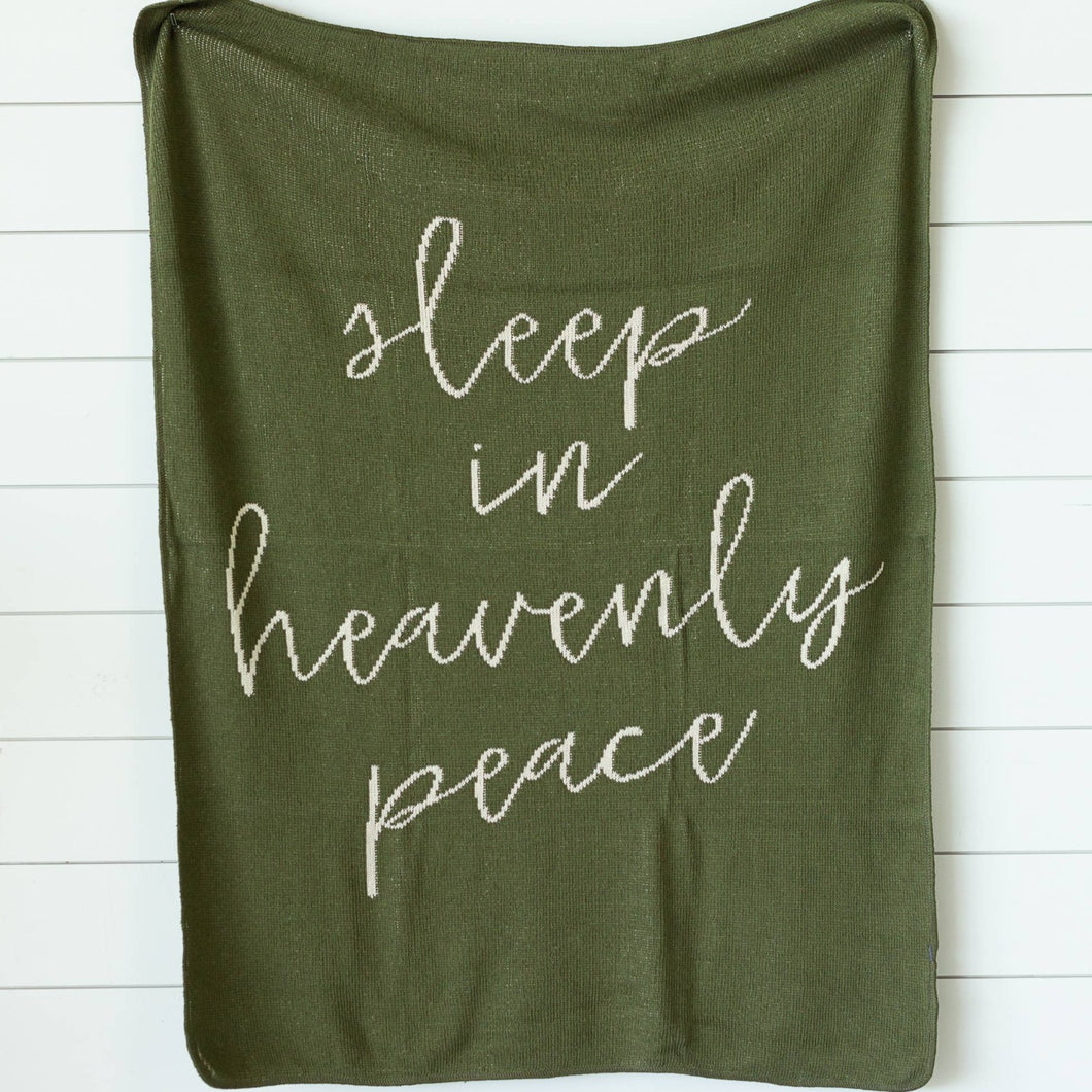 Sleep in Heavenly Peace Throw Throw Blanket