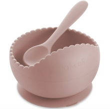 Load image into Gallery viewer, Ali+Oli Silicone Suction Bowl &amp; Spoon Set
