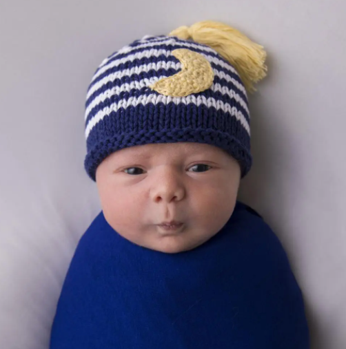 Newborn Moon Beanie Hat