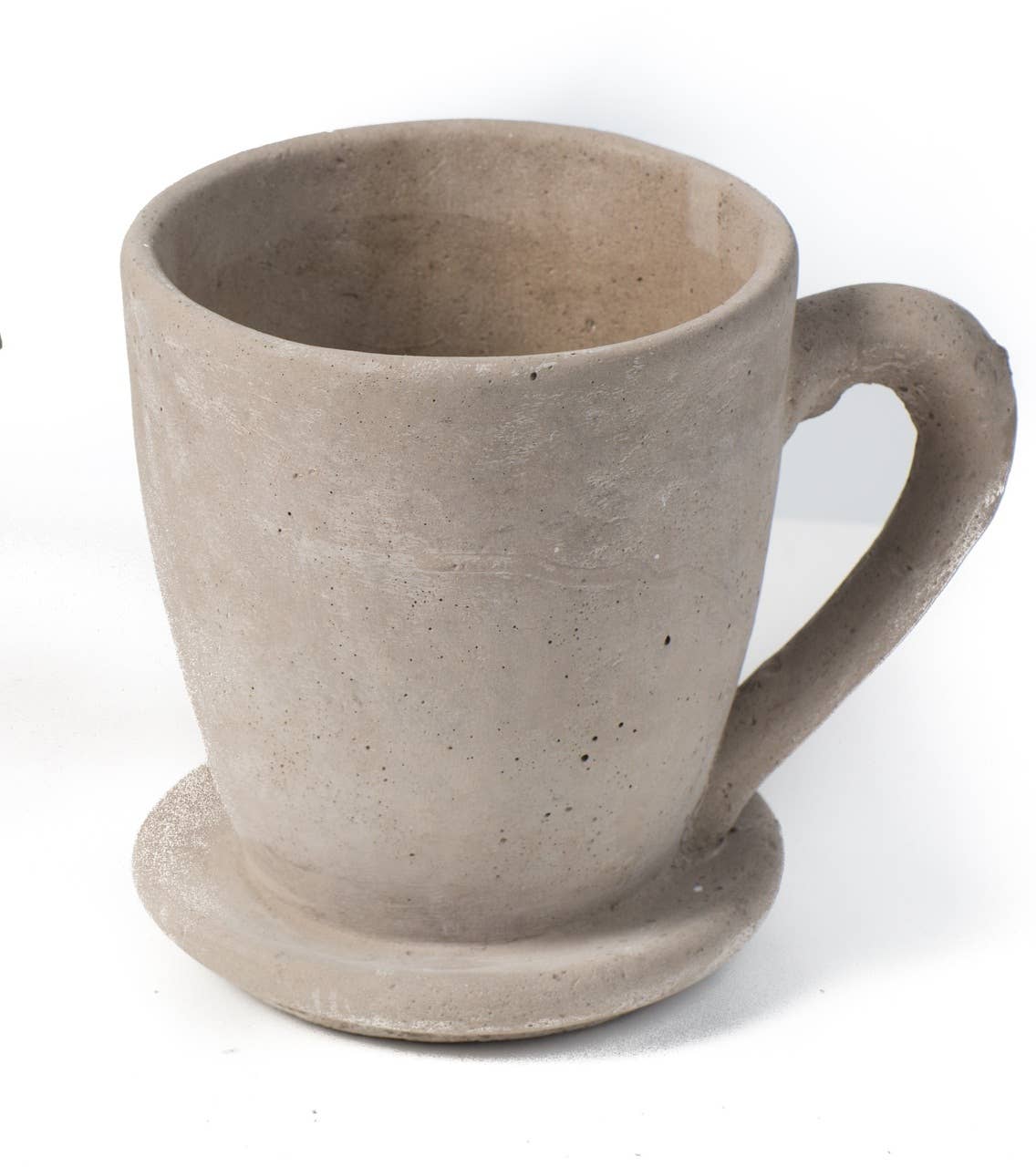 Large Cement Tea Mug Planter